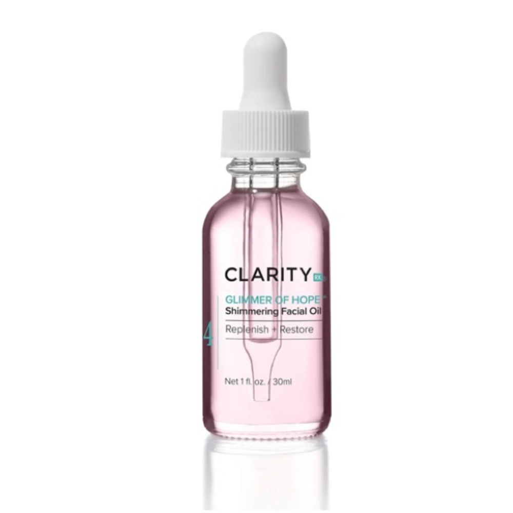 Clarity Rx glimmer of hope shimmering facial oil